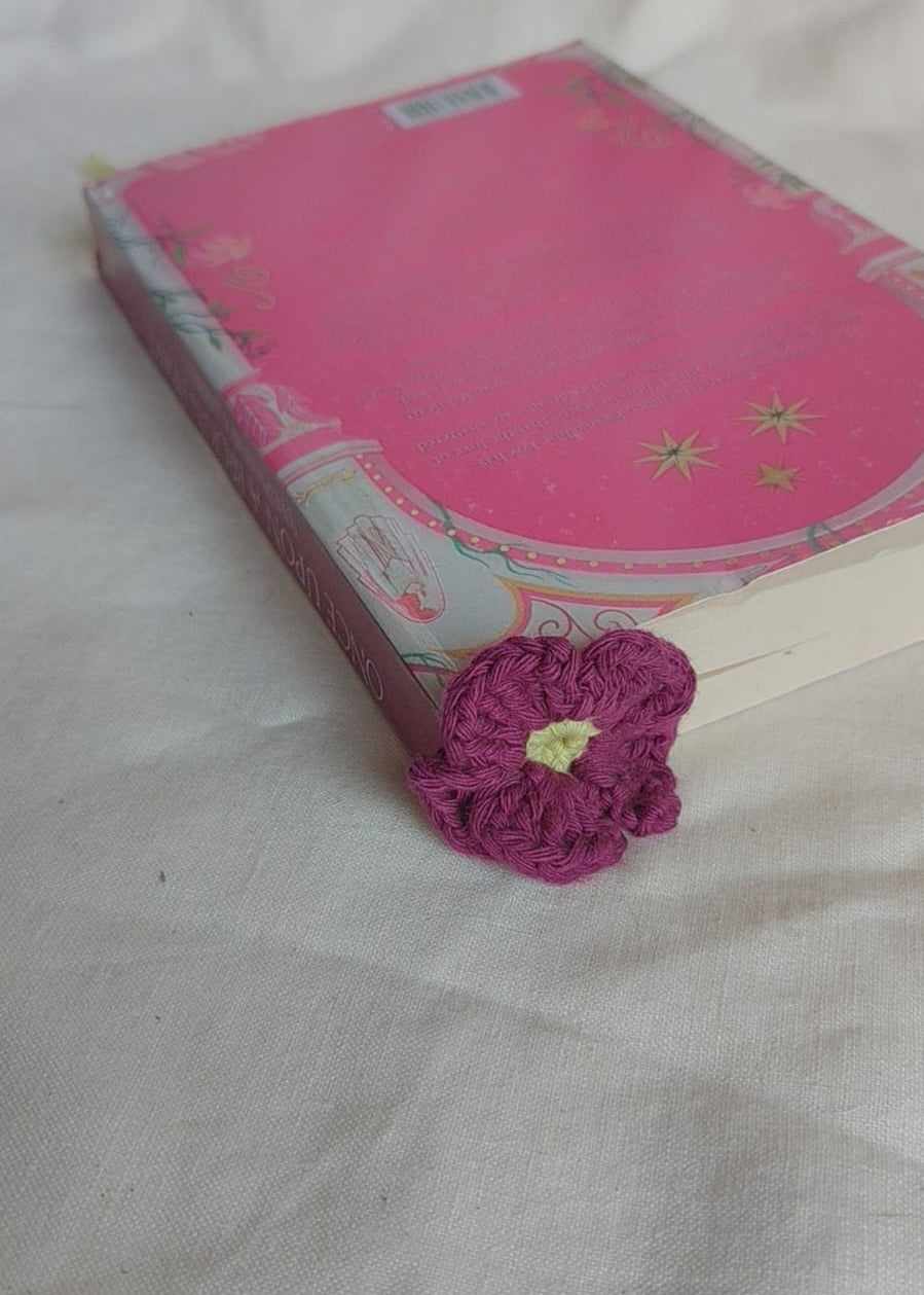 Flower Bookmark- Crochet
