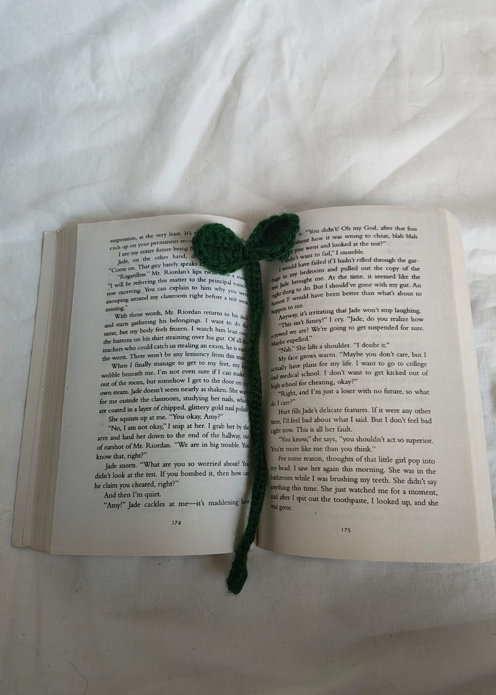 Leaf Bookmark- Crochet