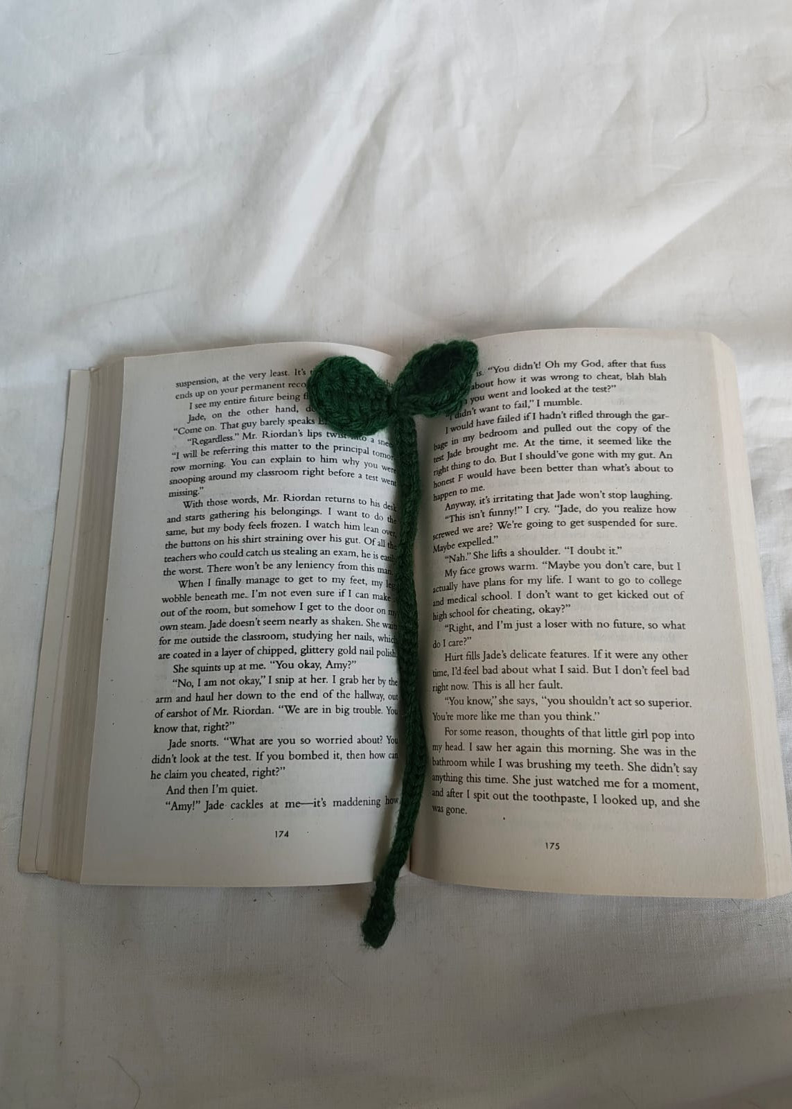 Leaf Bookmark- Crochet